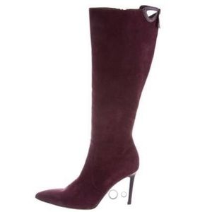 Valentino Suede Knee-High Boots